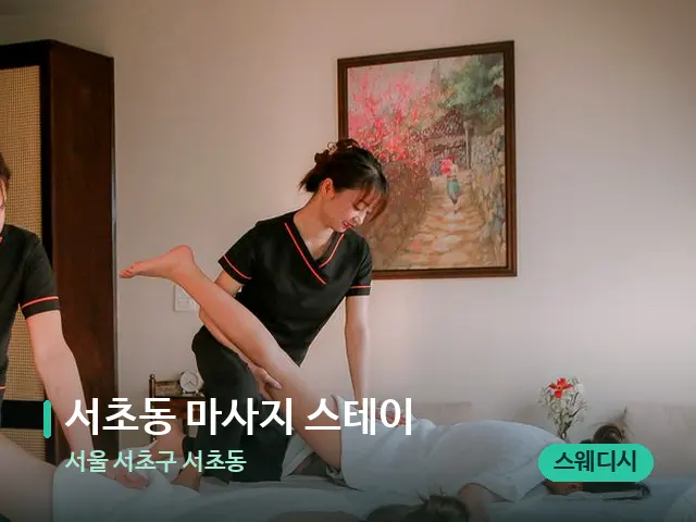 서울 서초구 서초동 서초동 마사지 스테이 — 마사지 관리를 받는 장면