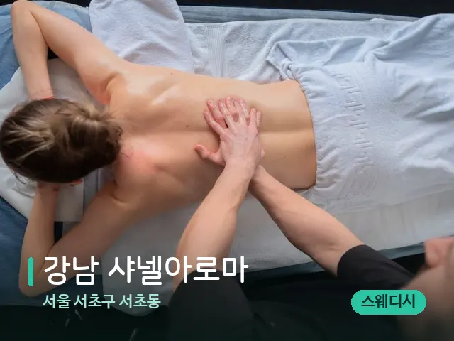 서울 서초구 서초동 강남 샤넬아로마 — 마사지 관리를 받는 장면
